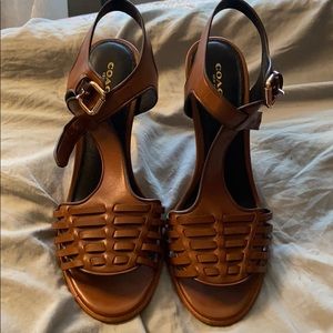 New Izzy Mat Calf Coach Heels